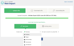 WP All Import offre des fonctionnalités avancées de mappage des champs, ce qui vous permet de relier les données source avec les champs correspondants dans votre WordPress de manière précise